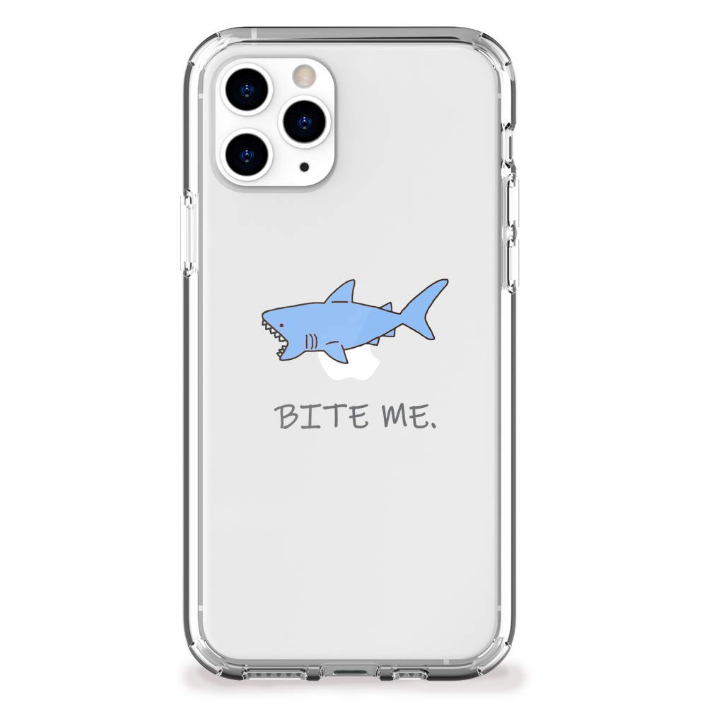Bite Me Shark iPhone Case Clear TPU 