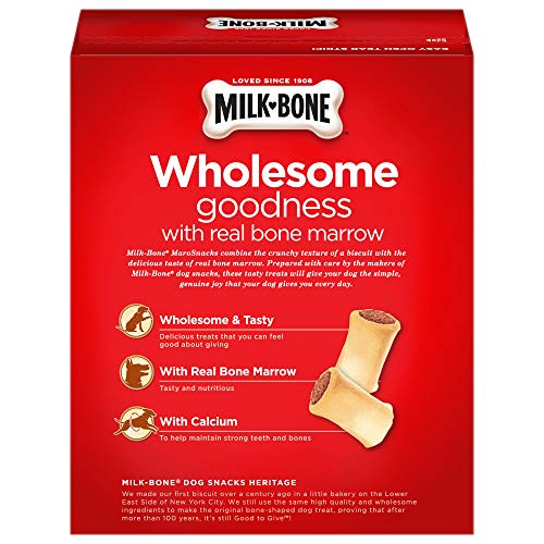 MilkBone MaroSnacks Dog Snacks for Large Dogs, 58Ounce (Pack of 3