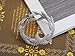 Alilang Womens Shiny Textured Starfish Stretch Bangle Cuff Statement Bracelet, Silver