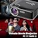 Projector, HAUSBELL 1500ANSI Lumens LED Luminous Efficiency Mini Portable Video Projector for Outdoor Indoor Movie/Home Theater/Game, HDMI VGA USB AV SD Support