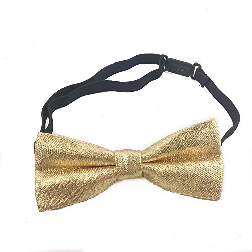 New Style Toddler Kids Boys Girls Child Suspender Bow Tie (metallic gold)