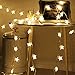 Battery Operated Led String Lights, Ejoyous 6m/19ft 40 Star Shape LED Lights Fairy Decorative Light Lightning for Wedding Party Home Garden Bedroom Outdoor Indoor Wall Castle Play Tents (Warm White)