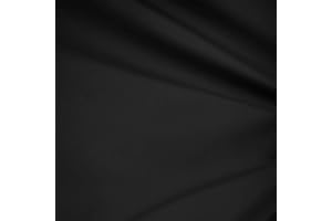 SEDONA DESIGNZ, INC. Sedona Designz 60" Wide Black Premium Cotton Blend Broadcloth Fabric - Lightweight Smooth Durable Soft Wrinkle-Resistant Dress Shirt Bed Sheet Home Decor Craft Sewing Fabric (1 Yard)