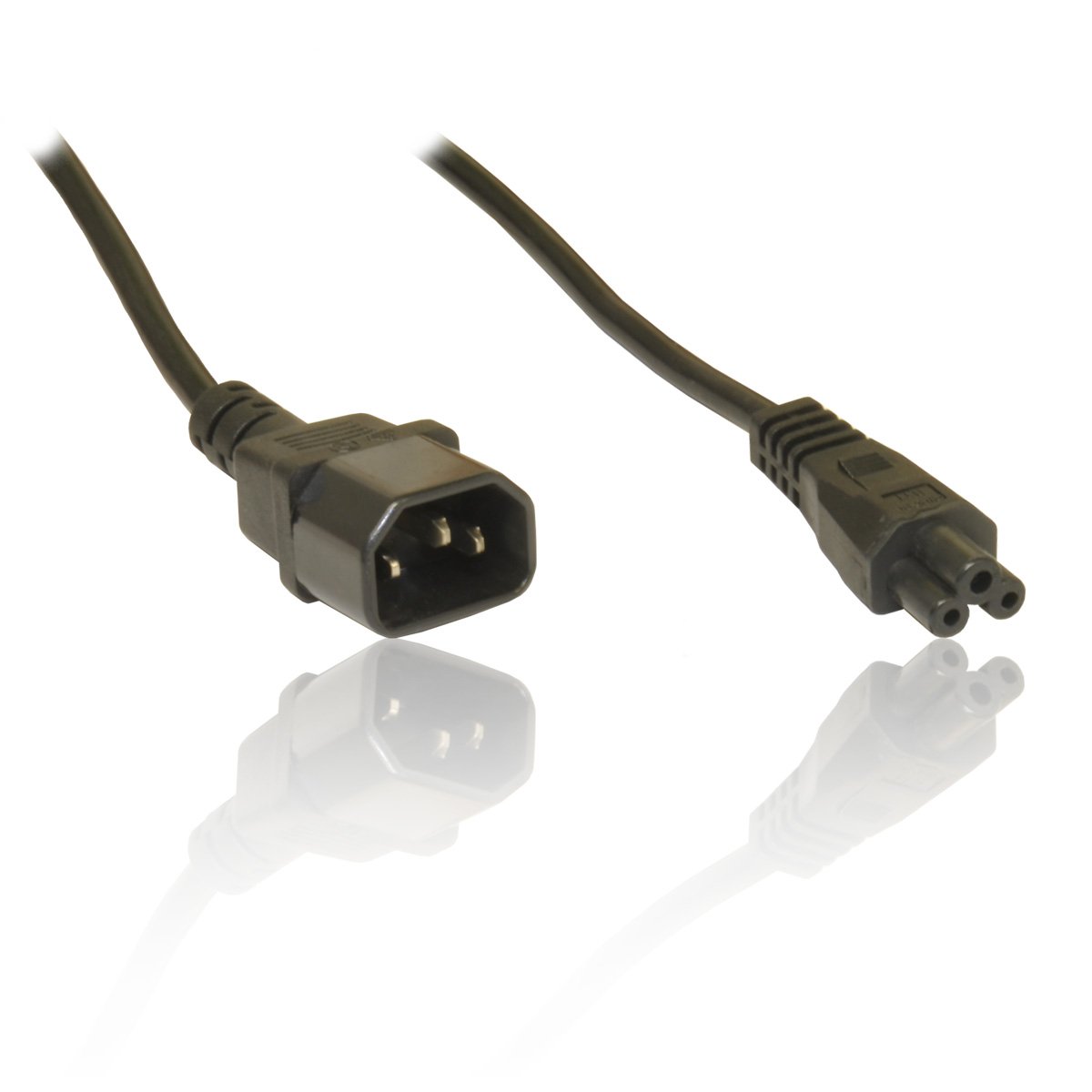 UK Mains Extension Cable to C14 IEC Kettle Socket PC POWER SUPPLY to