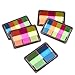 Antner 400 Pieces Pop-up Page Markers Sticky Tabs Index Tabs Flags Sticky Notes with Box, Fluorescent Sticky Note for Page Marker, 6 Sets 3 Sizes