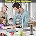 Kidun Automatic Soap Dispenser, Touchless Automatic Hand Sensor Soap Dispenser, Infrared Motion Sensor Stainless Steel Dish Liquid Hands Free Soap Dispenser for Bathroom & Kitchen [Newest Version]