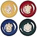 Harry Potter Hogwarts Houses Salad Dessert Plates, Set of 4 - Gryffindor, Ravenclaw, Hufflepuff and Slytherin - Porcelain - 7.5