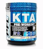 KTA Pre Workout, 6 Trademarked Ingredients, 6 Grams L-Citrulline, 3.5 Grams Creatine, 7mg BCAA's, Blue Raz Nitric Oxide, Creatine Sports Supplements Pre-Workout Powder