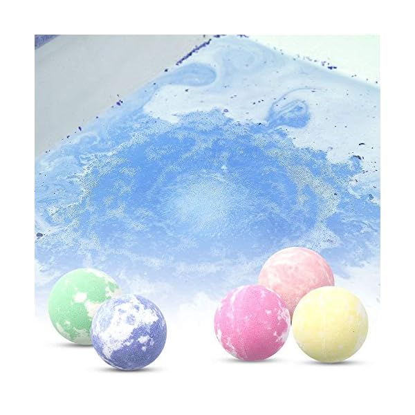 Bath Bombs Gift Set Natural Bath Supplies 9 Pcs Bath Set For Women Fragrance Organic Bath Gift Set 4.2 Oz