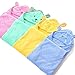 Baby Hooded Toddler Towel with Bear Ear- Soft and Thick 100% Cotton Bath Set for Kids Girls Boys Infant and Toddler, Good Choice (Blue)