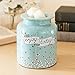 Scentsationals Wax Melt Warmer, Wax Warmer for Scented Wax Melts - Springe Collection Enjoy Today Teal - Candle Wax Melter for Fragrance Cubes and Tarts
