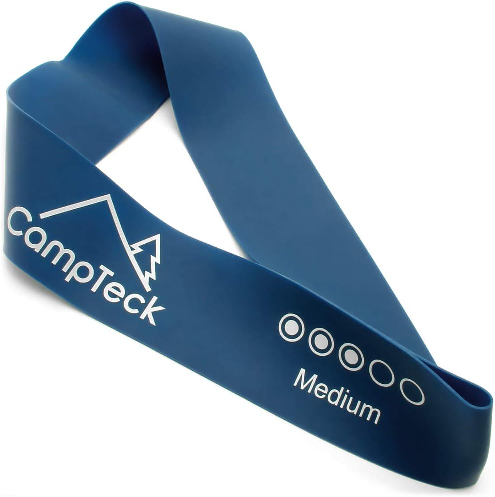 CampTeck Set of 5 Premium Latex Resistant Loop Bands suitable for Gym Home Fitness Workout Yoga, Pilates, Strength - Image 5