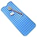 Bathroom Bath Shower Mat Vinyl Material Extra Long 39 x 15.5 Inches (Blue)