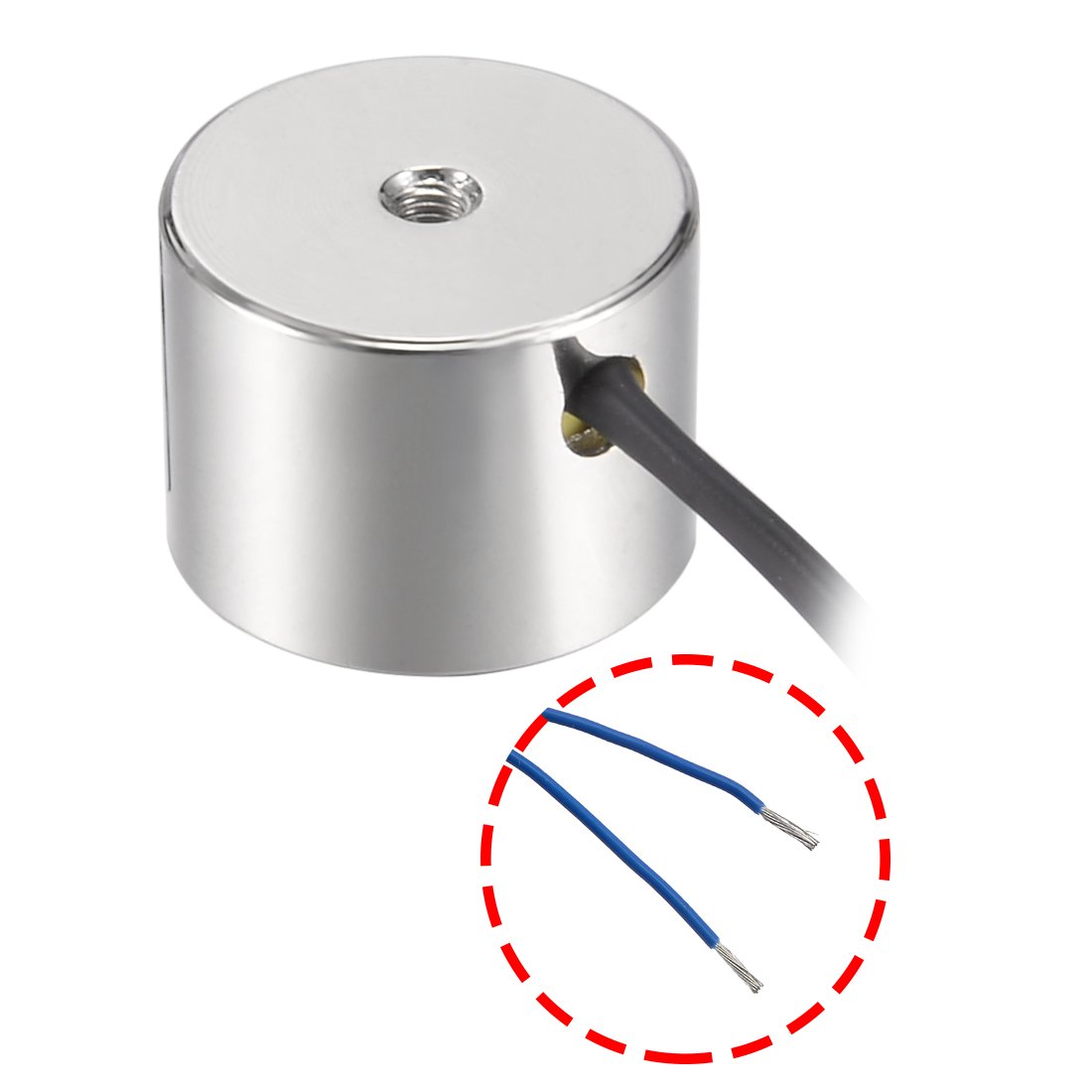 uxcell 80x38mm DC12V 1000N Electric Sucking Disc Solenoid Lift Holding Electromagnet