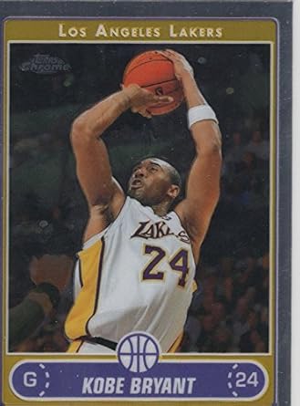 Amazon.com: 2006 Topps Chrome Basketball Card (2006-07) #129 Kobe Bryant Near Mint/Mint ...