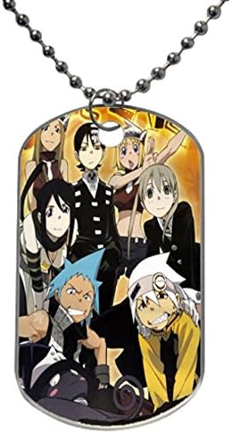 Japanese Anime Soul Eater design personlized style dog tag pet tag Necklaces pendant Bead Chain, Dog Tag Size 1.3X2.2X0.1 inches in Diameter by CyberSome