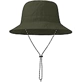 Zando Waterproof Bucket Hat for Woman Men Rain Hat UPF 50+ Sun Hats for Women Packable Outdoor Hiking Safari Fishing Hat