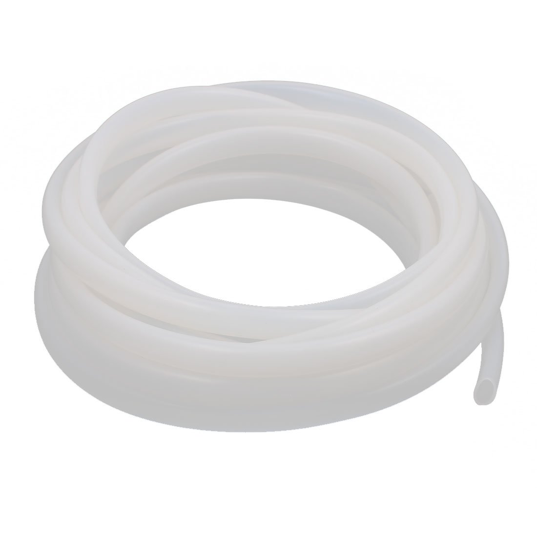 sourcingmap 8mm x 10mm Beige Silicone Tube Water Air Pump Hose Pipe 5M Length