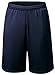 TSLA Men's Cool Mesh Basketball Shorts Smooth HyperDri with Pockets, HyperDri Mesh(mbs02) - Navy, Medium