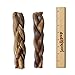 Jack&Pup 7” Premium Grade Thick Braided Bully Sticks Dog Treats (2 Pack) – 7” Long All Natural Gourmet Dog Treat Chews – Fresh and Savory Beef Flavor – Long Lasting Treat