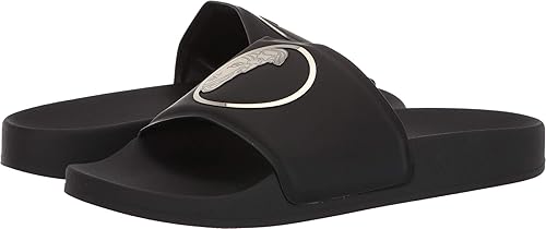 versace slides black and gold