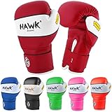 Hawk Sports Kids Boxing Gloves for Kids Children Youth Punching Bag Kickboxing Muay Thai Mitts MMA Training Sparring Gloves (Red, 6 oz)