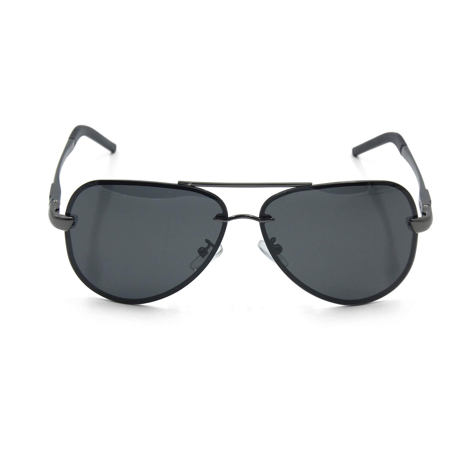 Nuanxin Pilot Aviator Polarized Sunglasses for Women Ladies Men Mirror TAC UV400 Protection Retro Vintage Unisex Design Gun Grey