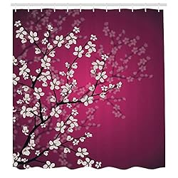 Ambesonne Japanese Shower Curtain, Spring Season