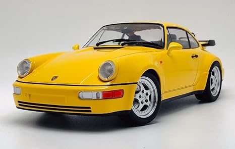 Amazon Porsche 1 18 ミニチャンプス ポルシェ 911 ターボ 964 1990 イエロー ポルシェ Porsche 四輪競技