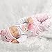 SanyDoll Reborn Baby Doll Vinyl 22inch 55cm Lovely Lifelike Cute Toy Pink Sleeping Baby Doll
