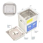 CO-Z-2L-Ultrasonic-Cleaner-with-Digital-Timer-and-Heater-Professional-40kHz-Retainer-Denture-and-Jewelry-Cleaner-Home-Ultrasonic-Cavitation-Machine-for-Glasses-Watches-Electronic-Dental-Tools-More