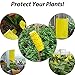 BESKIT 20-Pack Dual-Sided Yellow Sticky Traps for Fungus Gnat, Whitefly, Aphid, Leaf Miner, Other Flying Insects, Bugs (10x6 Inches, 20pcs Twist Ties Included)