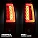 AKKON - For 2003-2006 Silverado 05-07 Silverado Hybrid Pickup Truck Red Clear V2 LED Tail Lights Brake Lamps Pair