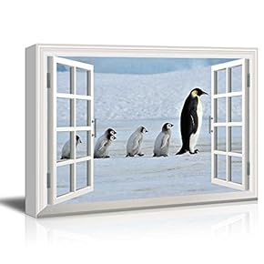 Window Peering into The Arctic with a Family of Penguins
