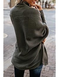 fashare para mujer frontal abierto BATWING manga Chunky Cable Knit chaqueta de punto suéteres chaquetas