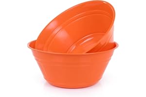 Mintra Home Snack Bowls (Large 2pk (4L), Orange)