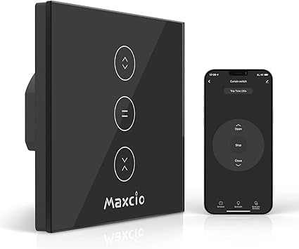 LED ControlableWifi Interruptor Persiana Maxcio Interruptor Tctil
Inteligente WiFi Controlable de APP y Voz Compatible con Alexa y Google
Home con Temprizador para Motor Persiana TubularPrecio estimado 19.99 €
