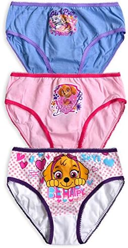 Nickelodeon Girls Paw Patrol 3 Pack 100% Cotton Briefs Multi 2-3 Years
