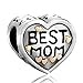 Pugster Heart Mom Love Charm Sale Jewelry Beads Fit Pandora Charms Bracelet Gifts