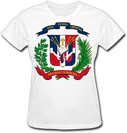 Coat Of Arms Of The Dominican Republic Cute T-shirt For Men - M Short Sleeve White