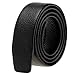 Vbiger Men's 35mm Genuine Leather Belt without Buckle Ratchet Belt (45.3 inches, Black)