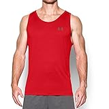 Under Armour Mens UA Tech Tank Top - Large - Red/Graphite