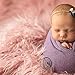 Newborn Photo Props Faux Fur Soft 29.5x19.7 inch Baby Boy Girl Photo Blanket Studio Backdrop Photo Mat Pink
