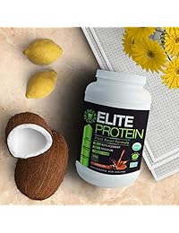Elite Protein - Proteína en polvo orgánica a base de plantas, proteína de guisante y cáñamo,...