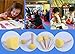 Gift Prod 20 Pcs Round Stencil Sponge Wooden Handle Foam Brush Furniture Art Crafts Painting Tool Supplies Painting Stippler Set DIY Painting Tools in 5 Sizes for Kids (20 Pcs)