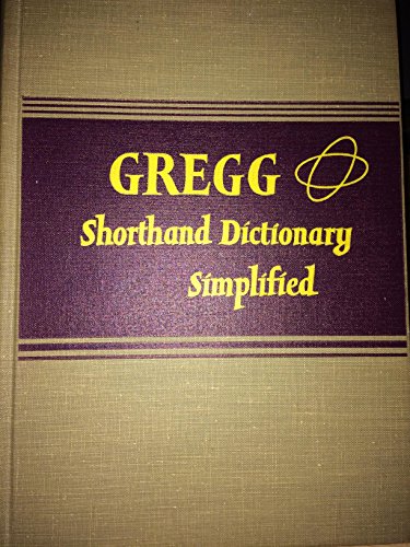 GREGG Shorthand Dictionary Simplified (Hardcove... B00224TKBW Book Cover