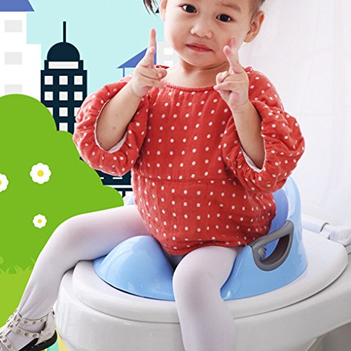 OmkuwlQ Baby Portable Toilet Seat Girl Boy Potty Training Safe Portable Urinal Mat Chair with Grab Handles