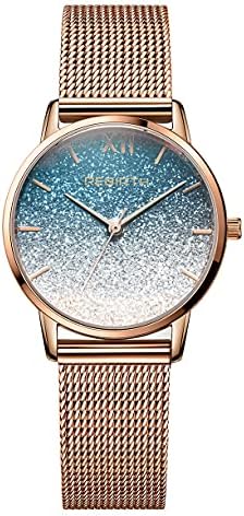 MASTOP Luxury Women Watches Sky Dial Analog Quartz Watch Magnetic