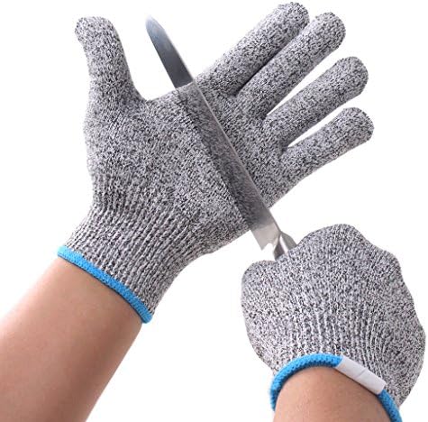 Cut Resistant Gloves-Food Grade Level 5 Protection, Kitchen Working for Cutting, Slicing and Wood Carving, 1 Pair (Medium)