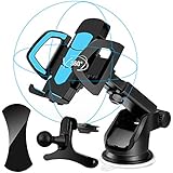 Car Phone Holder 3 in 1, Xultrashine Car Phone Mount with Air Vent Holder, Sticky Anti-Slip GEL Pads and Long Arm Windshield Mobile Phone Cradle for iPhone ,Galaxy,Google Nexus, LG, Huawei and More